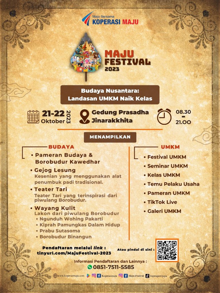 POSTER ACARA MAJU FESTIVAL 2023