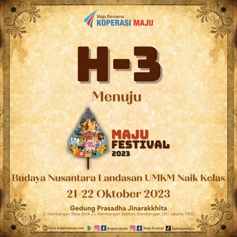 H-3 Menuju Maju Festival 2023
