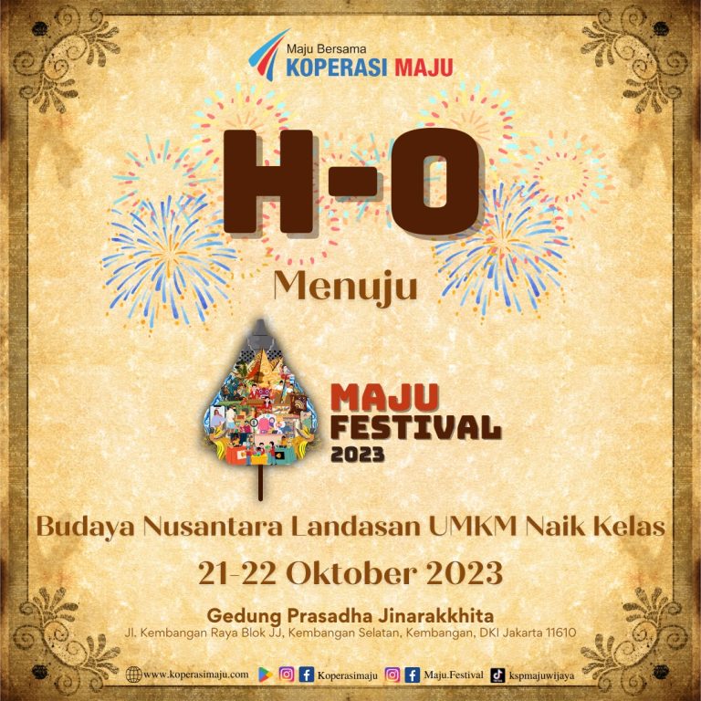 Poster Hari Acara Maju Festival 2023
