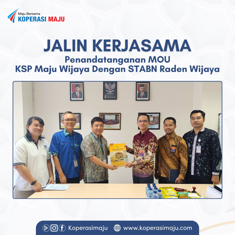 Jalin Kerjasama, Penandatanganan MOU KSP Maju Wijaya Dengan STABN Raden Wijaya