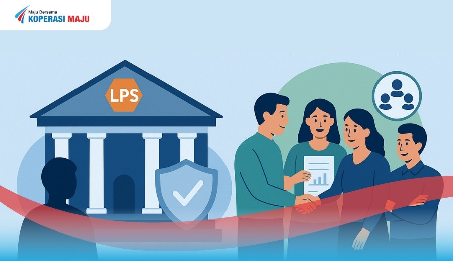 Ilustrasi LPS dan Koperasi Maju