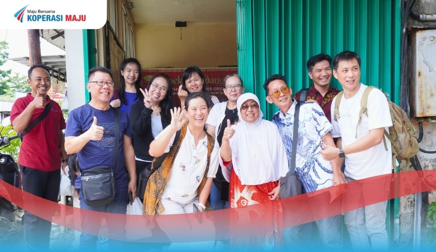 Peserta kegiatan kunjungan pelaku usaha ke Jahe Laer.